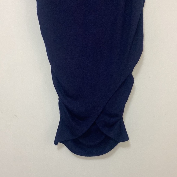 Bardot - Dark Blue Ruched Skirt - Size 10 - Picture 3 of 5
